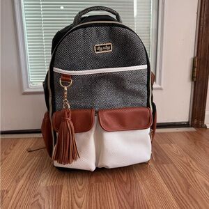 Itzy Ritzy Diaper Bag (Large Boss Bag in Coffee & Cream)